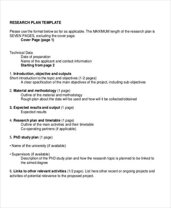 Detail Research Proposal Outline Template Nomer 25