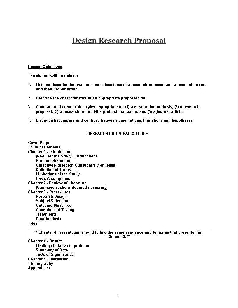 Detail Research Proposal Outline Template Nomer 33