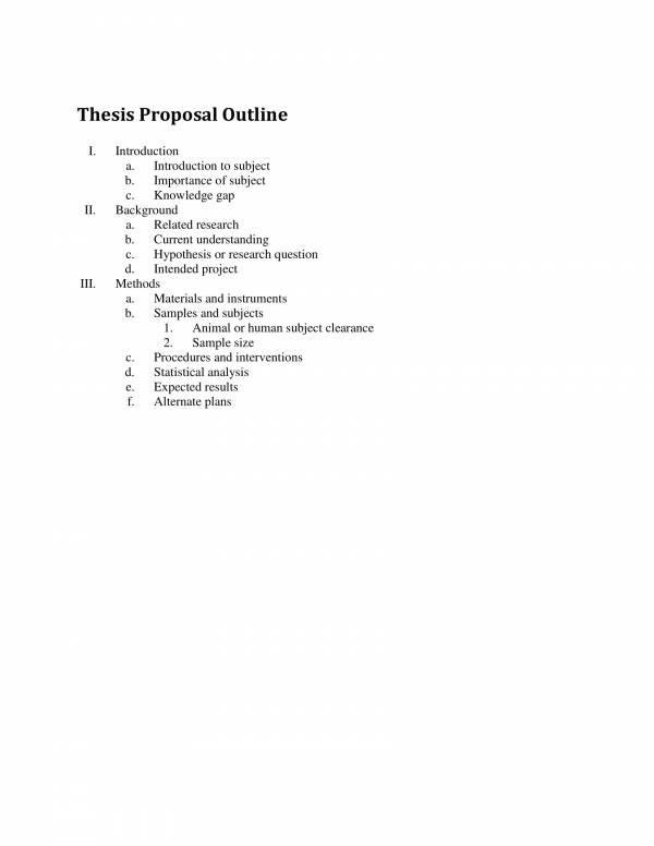 Detail Research Proposal Outline Template Nomer 48