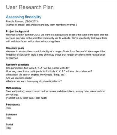 Detail Research Study Plan Template Nomer 17