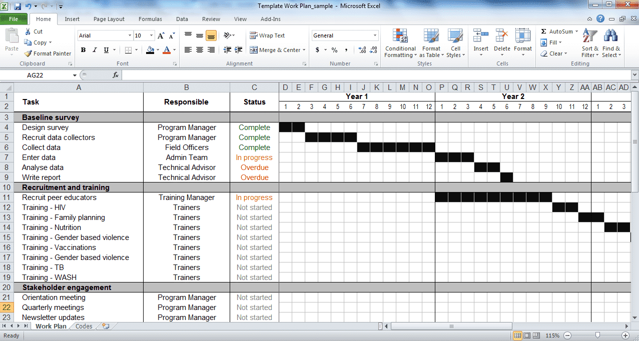 Detail Research Work Plan Template Nomer 10