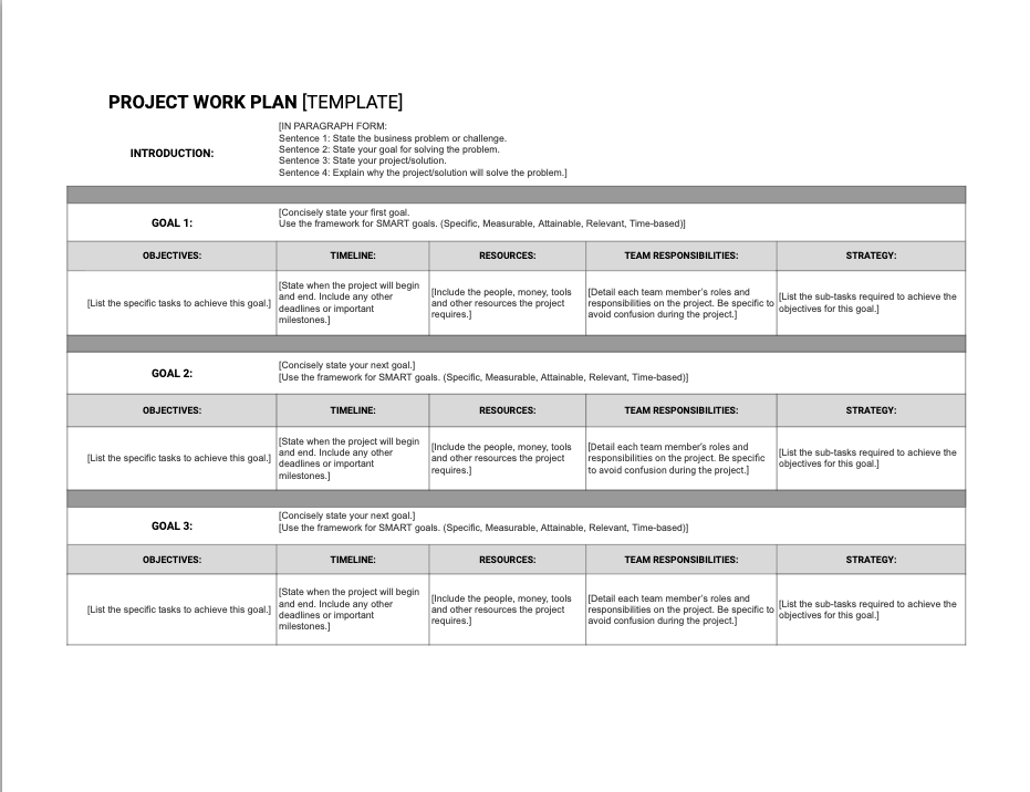 Detail Research Work Plan Template Nomer 11