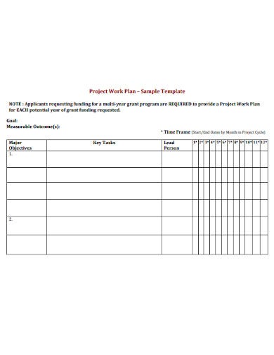 Detail Research Work Plan Template Nomer 25