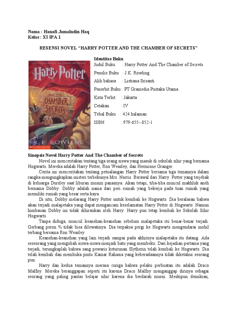Detail Resensi Buku Fiksi Harry Potter Nomer 4