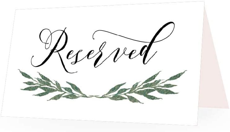 Detail Reserved Table Signs Template Nomer 21