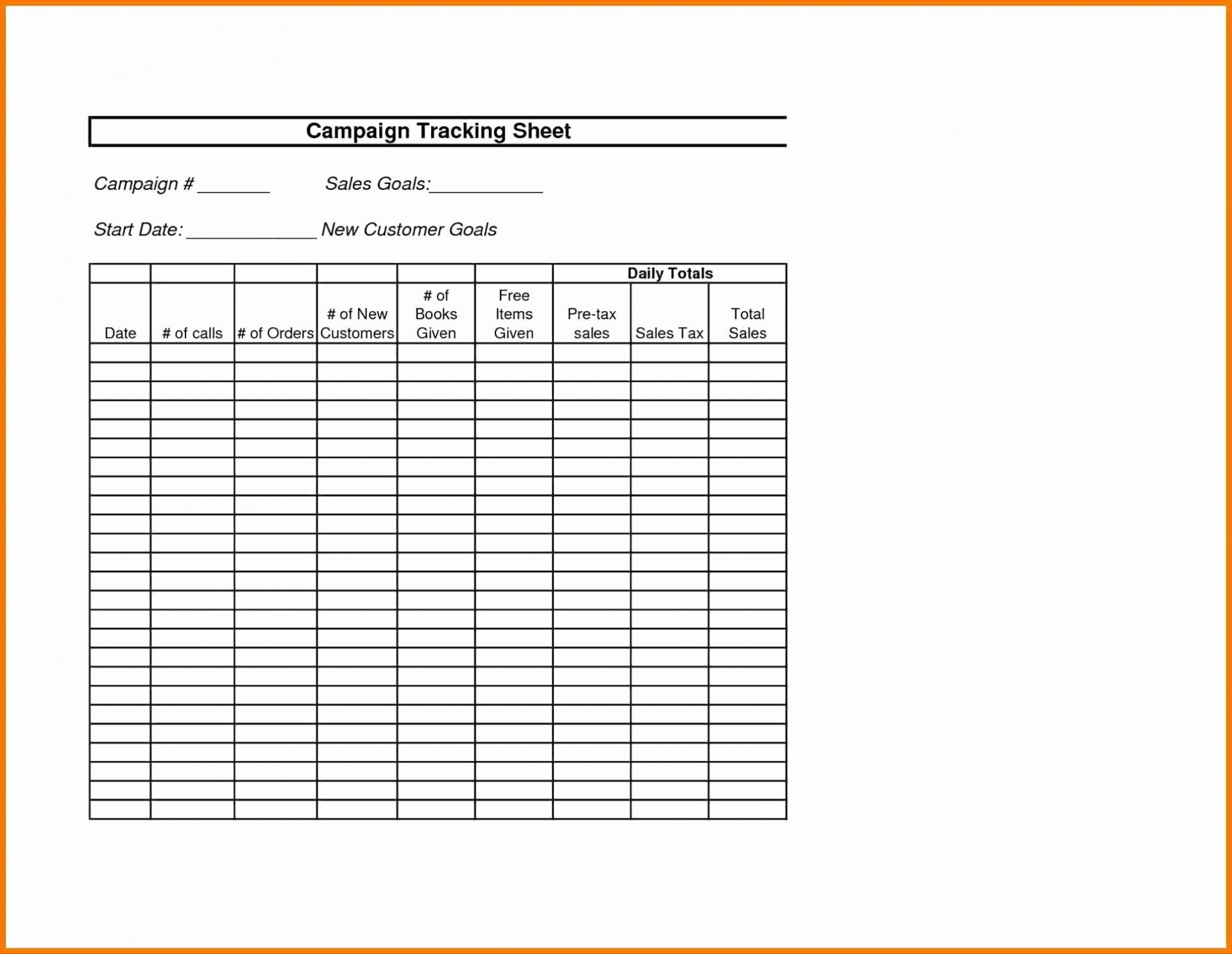 Download Restaurant Daily Sales Report Template Free Nomer 46