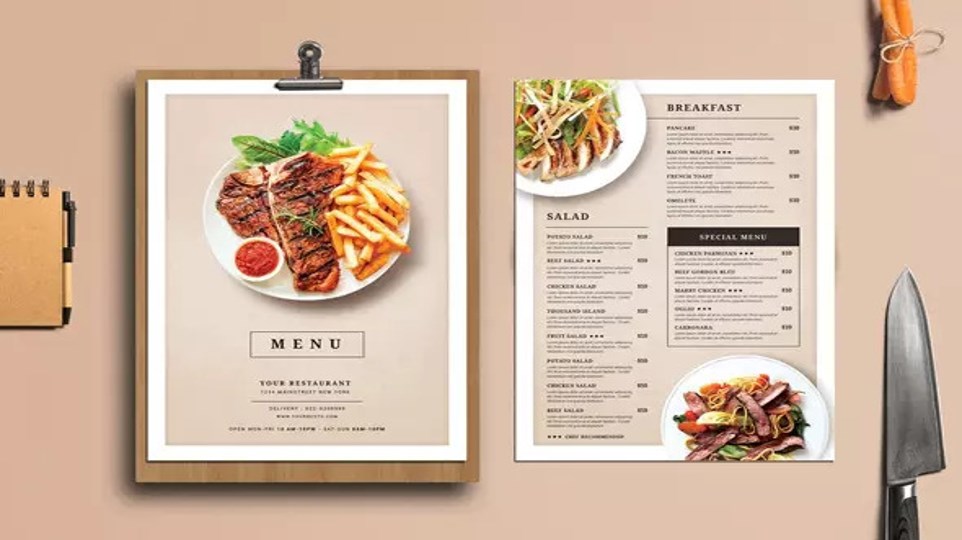 Detail Restaurant Menu Powerpoint Template Nomer 12