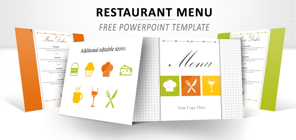 Detail Restaurant Menu Powerpoint Template Nomer 16