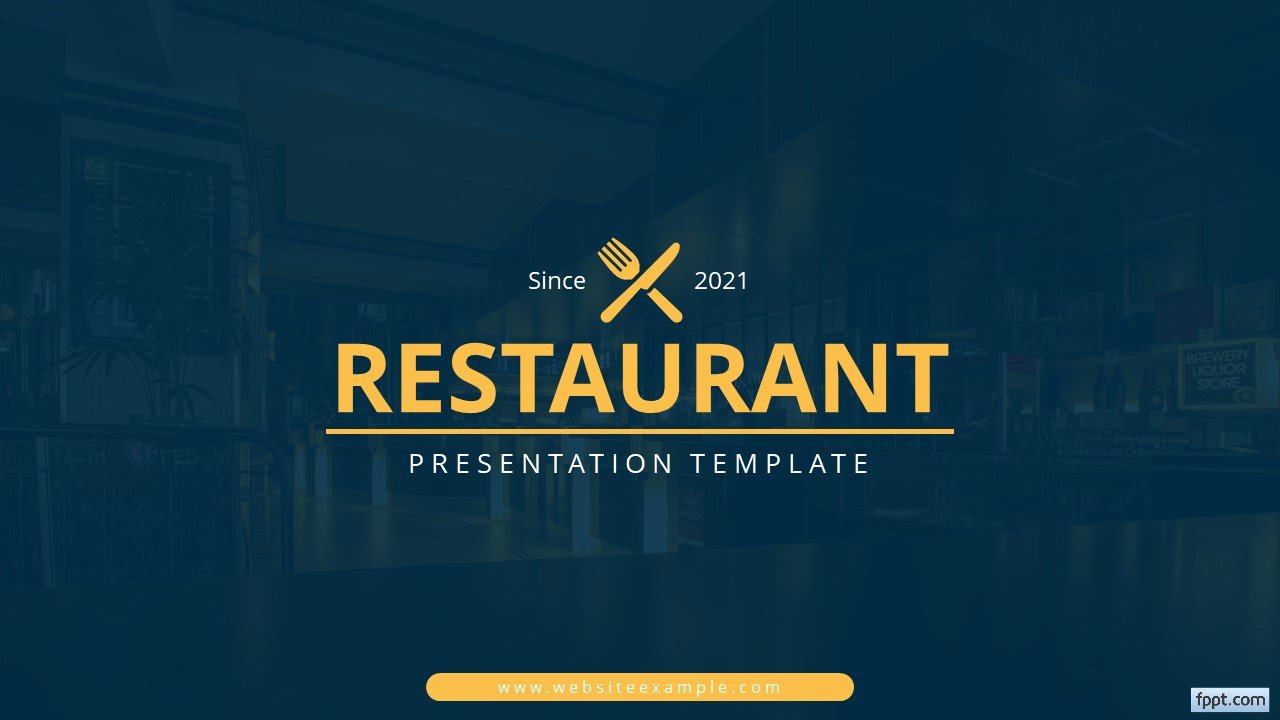 Detail Restaurant Menu Powerpoint Template Nomer 48