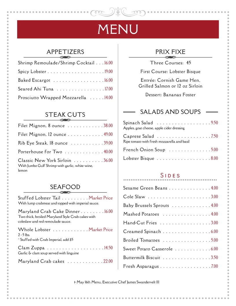 Restaurant Menu Template - KibrisPDR