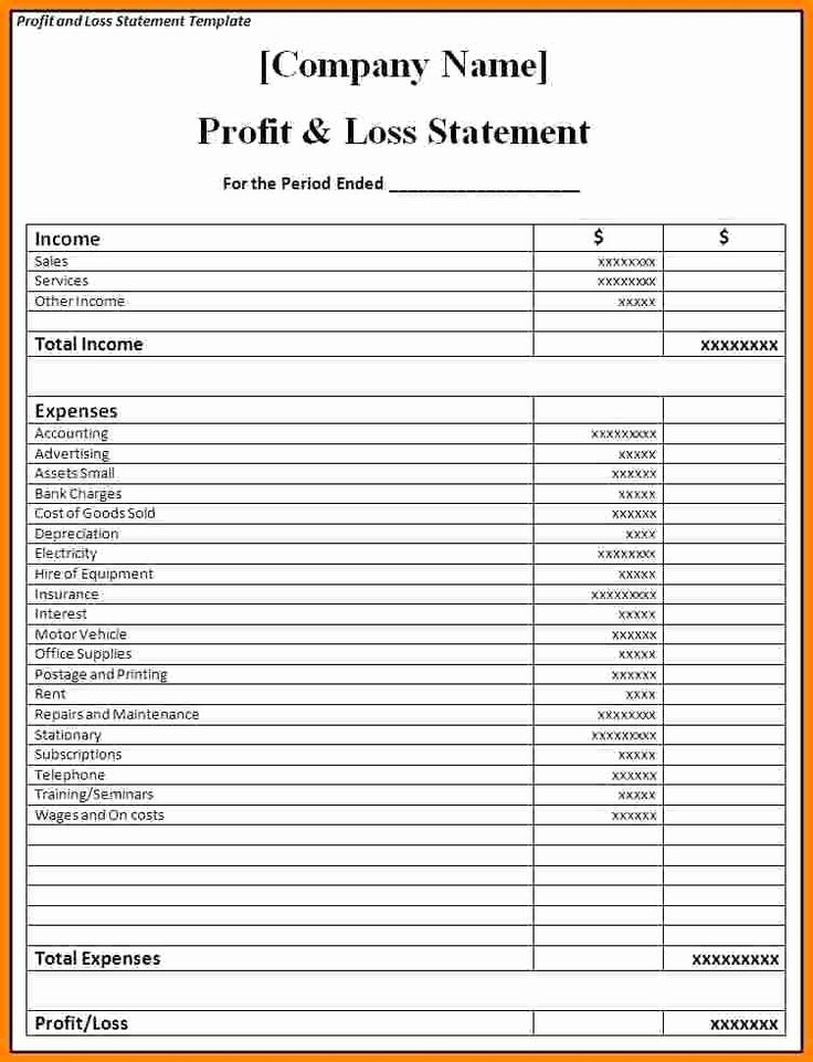 Detail Restaurant Profit And Loss Statement Excel Template Free Nomer 46