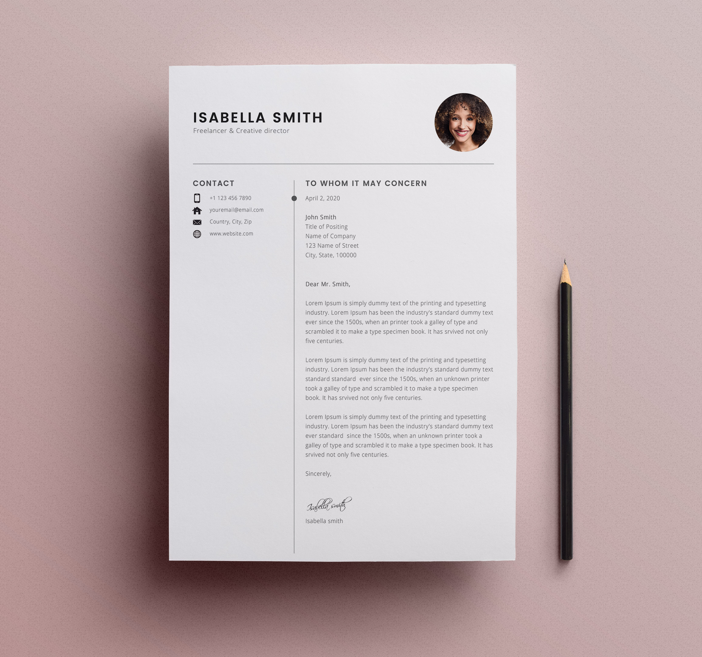 Detail Resume 2020 Template Nomer 9