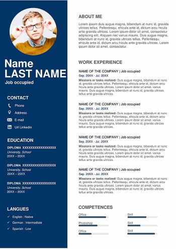 Detail Resume 2020 Template Nomer 10