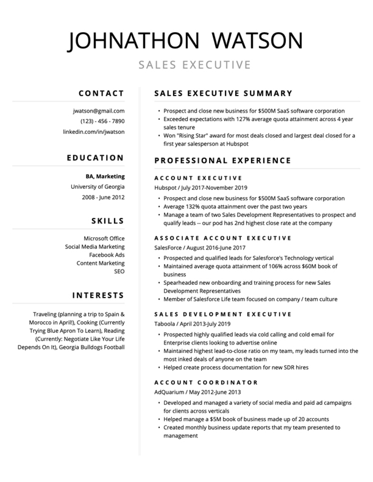 Detail Resume Template With Picture Nomer 2