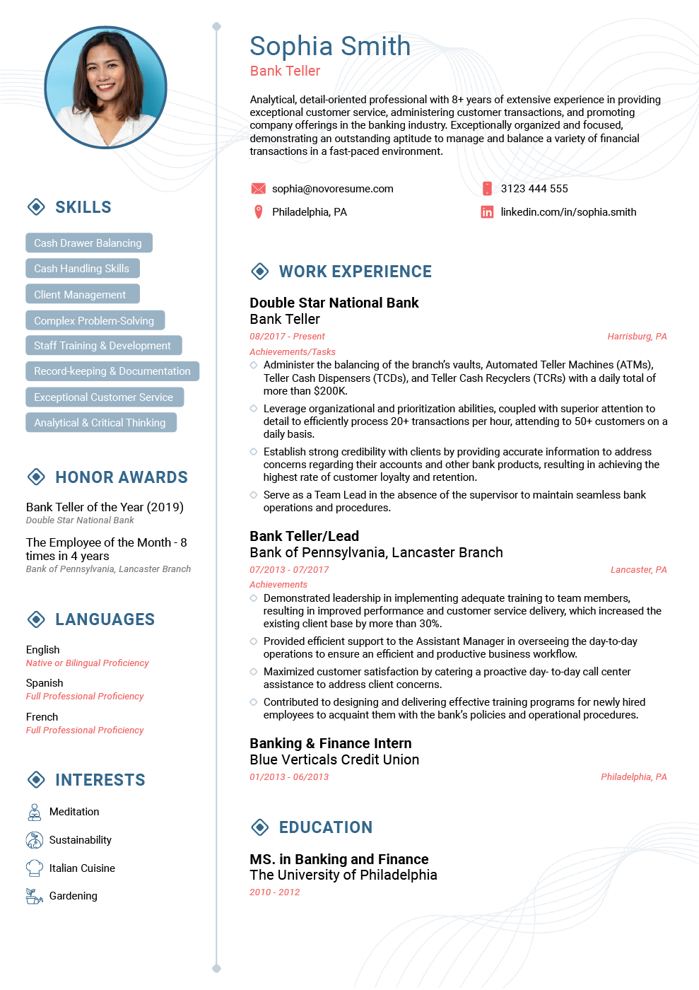 Detail Resume Template With Picture Nomer 7