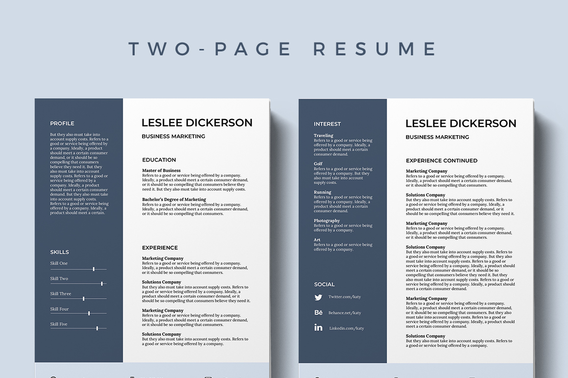 Detail Resume Template With Picture Free Download Nomer 53