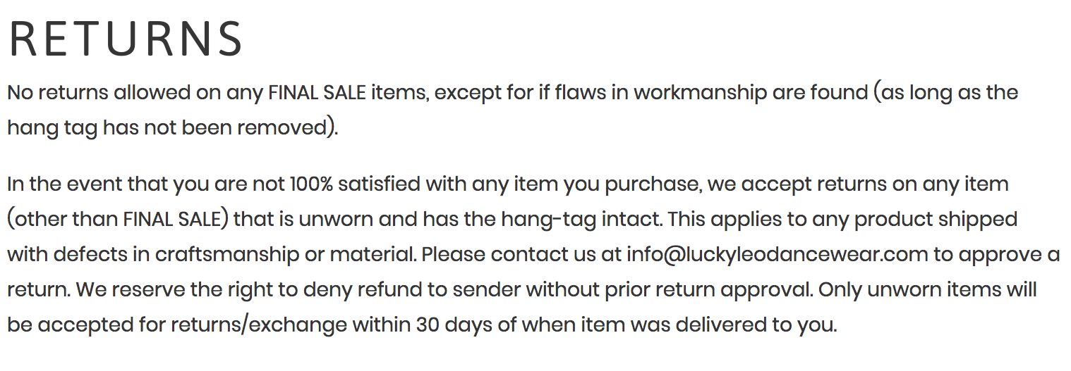 Detail Return Policy Template Nomer 4