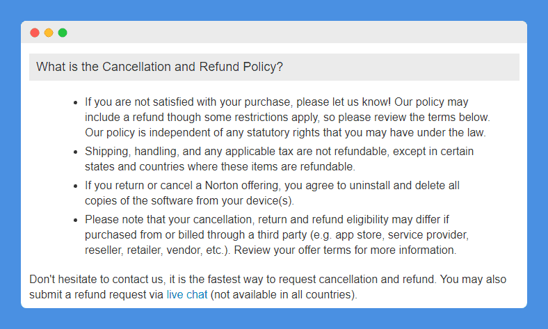 Detail Return Policy Template Nomer 46