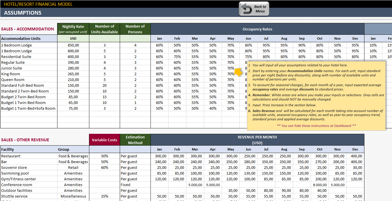 Detail Revenue Management Excel Template Nomer 26