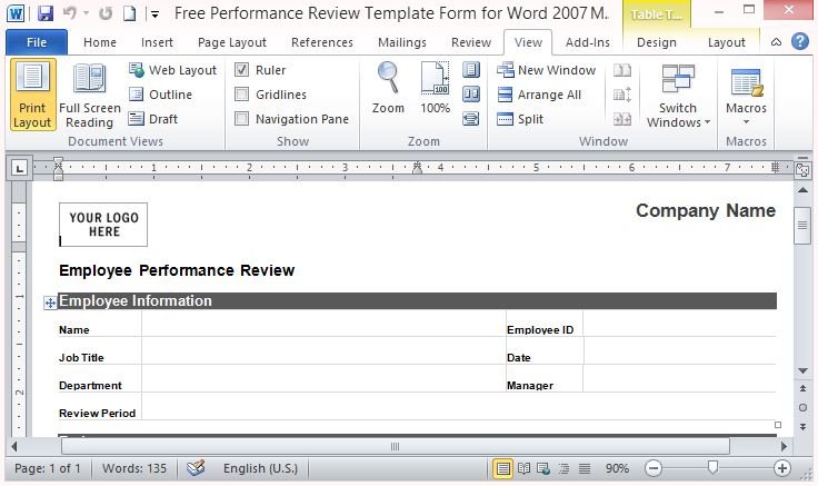 Detail Review Form Template Nomer 44