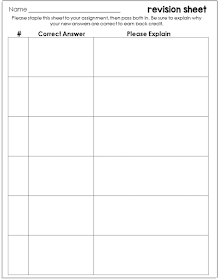 Detail Revision Sheet Template Nomer 20