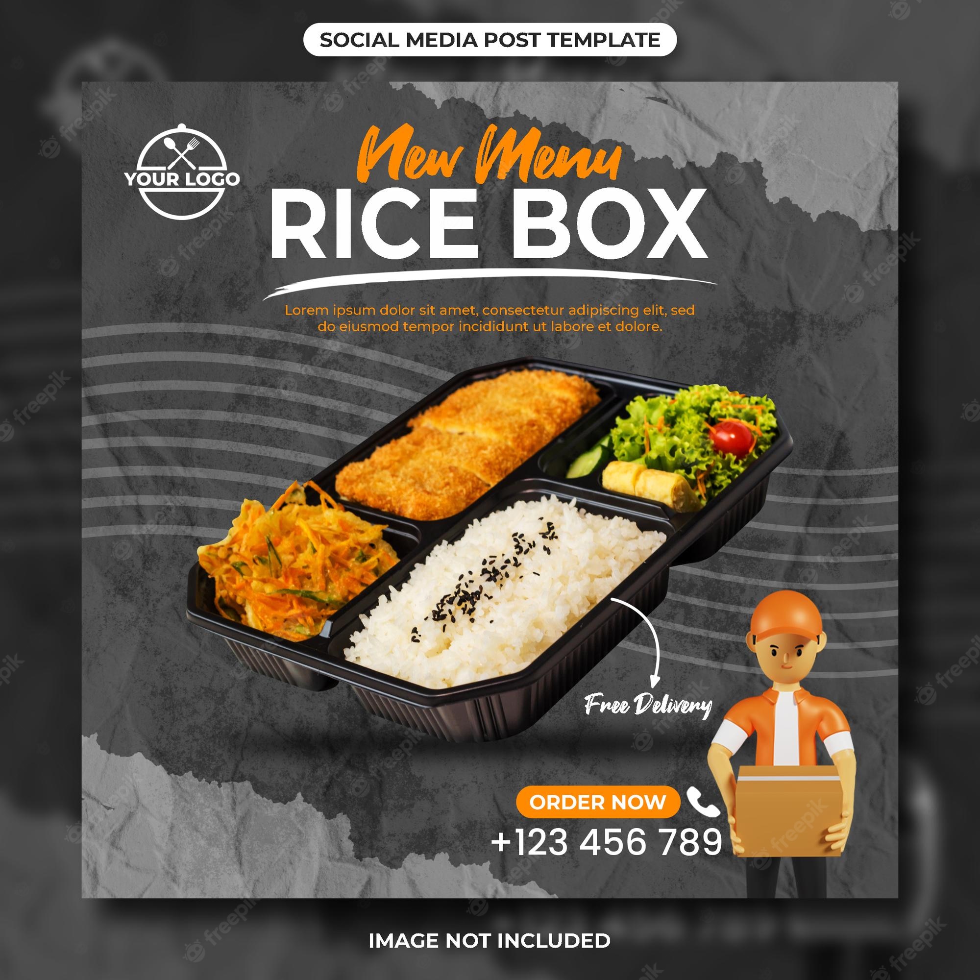 Detail Rice Box Template Nomer 35