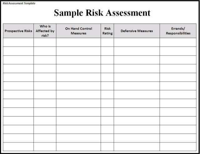 Detail Risk Management Analysis Template Nomer 19