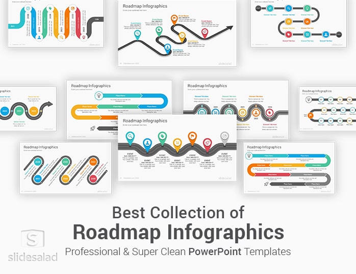 Detail Roadmap Powerpoint Template Nomer 15