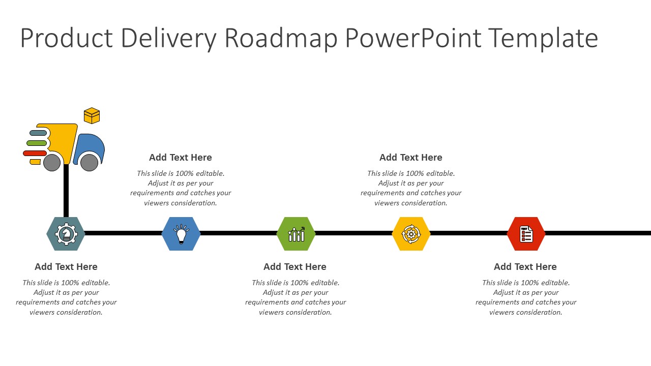 Detail Roadmap Powerpoint Template Nomer 20