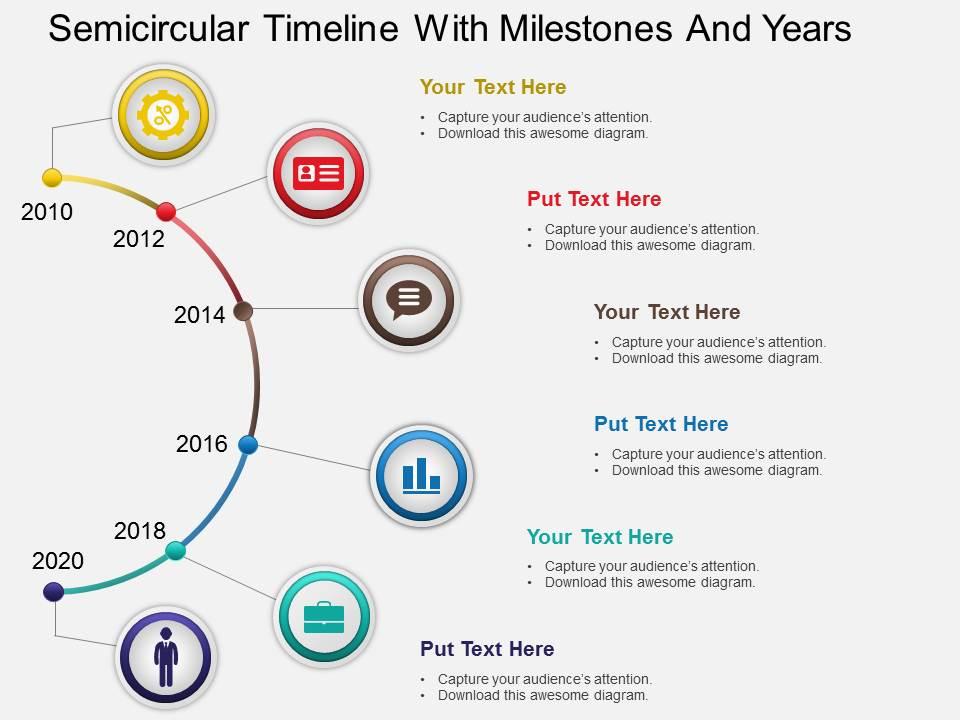 Detail Roadmap Powerpoint Template Nomer 23