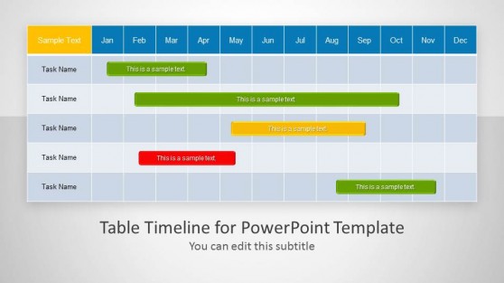 Detail Roadmap Powerpoint Template Nomer 28