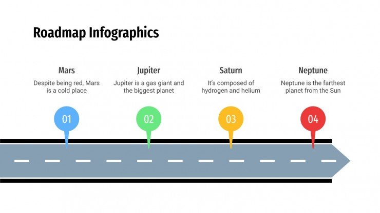 Detail Roadmap Powerpoint Template Nomer 32