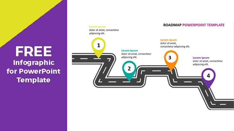 Detail Roadmap Powerpoint Template Nomer 34