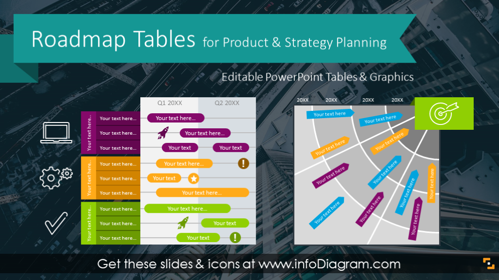 Detail Roadmap Powerpoint Template Nomer 38