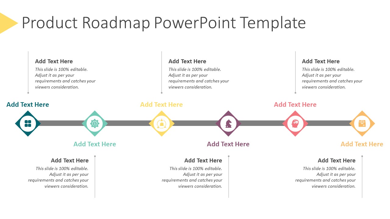 Detail Roadmap Powerpoint Template Nomer 6