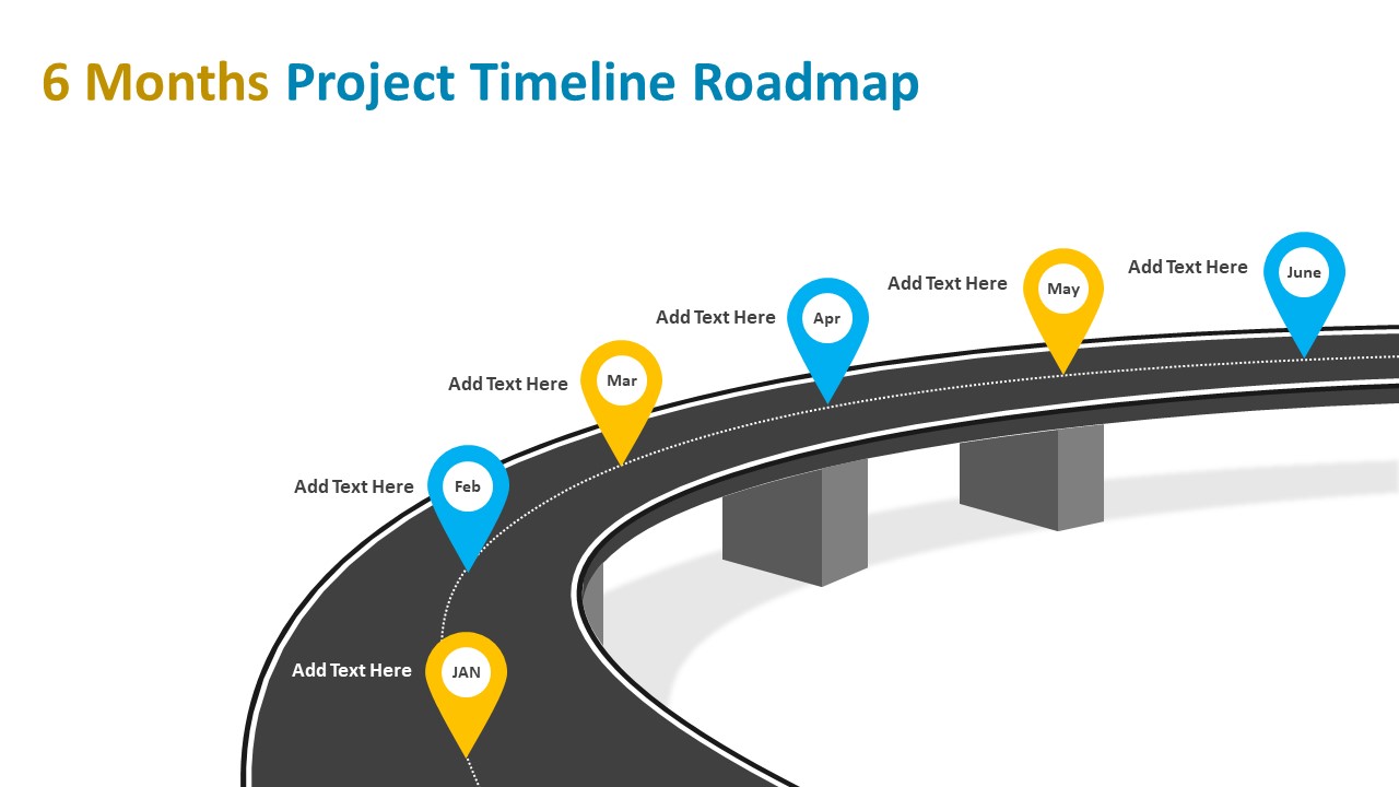 Detail Roadmap Powerpoint Template Nomer 52
