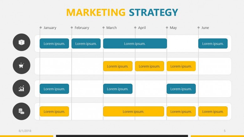 Detail Roadmap Powerpoint Template Nomer 56