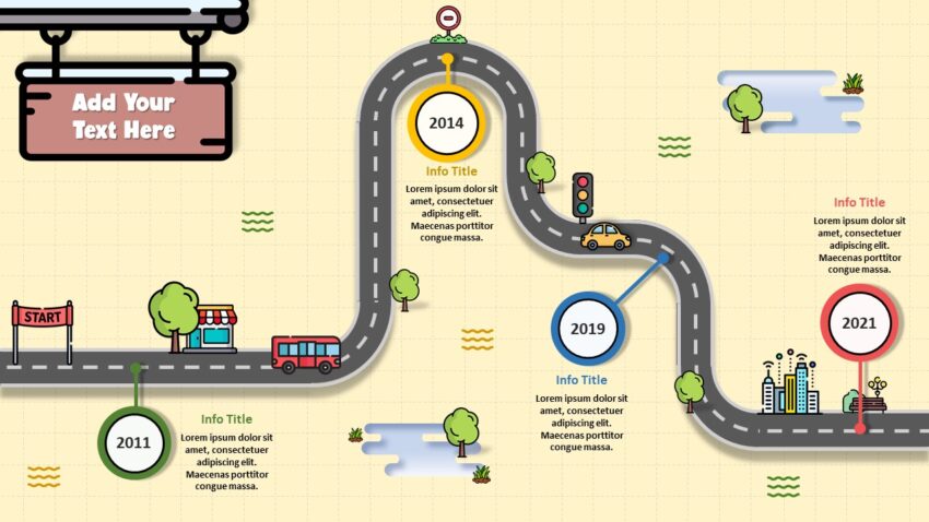 Detail Roadmap Ppt Template Free Nomer 28