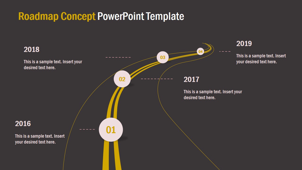 Detail Roadmap Ppt Template Free Nomer 5