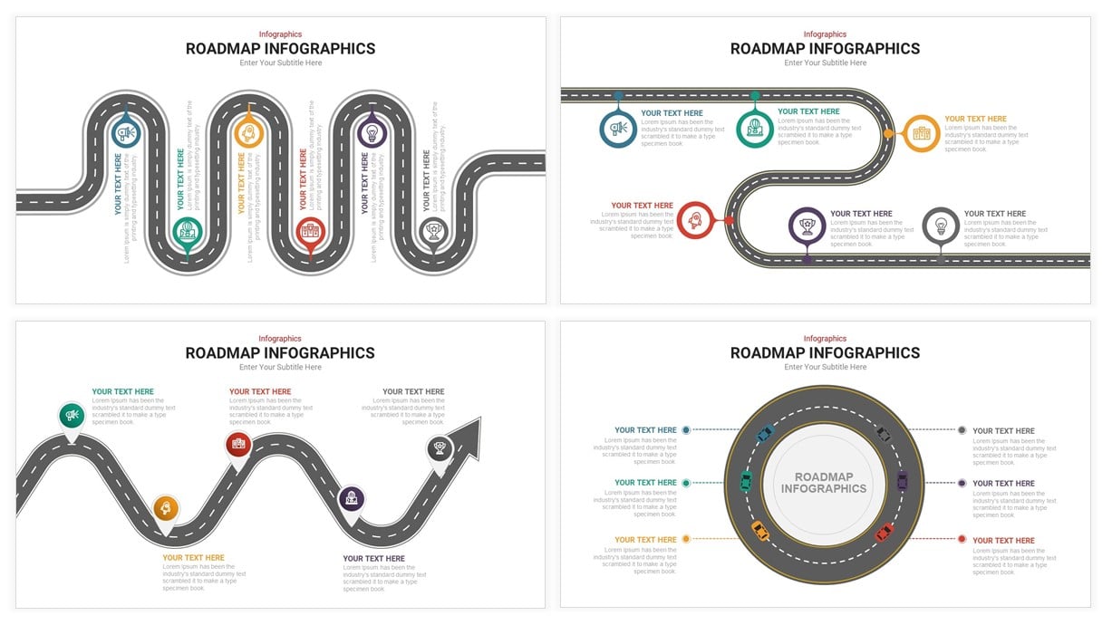 Detail Roadmap Ppt Template Free Nomer 53