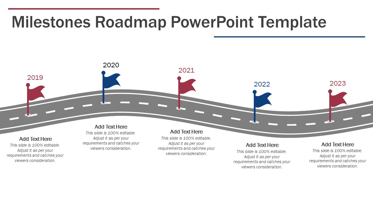 Detail Roadmap Presentation Template Nomer 34