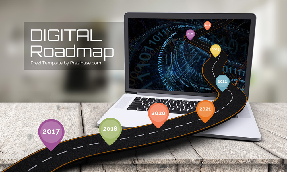 Detail Roadmap Presentation Template Nomer 55