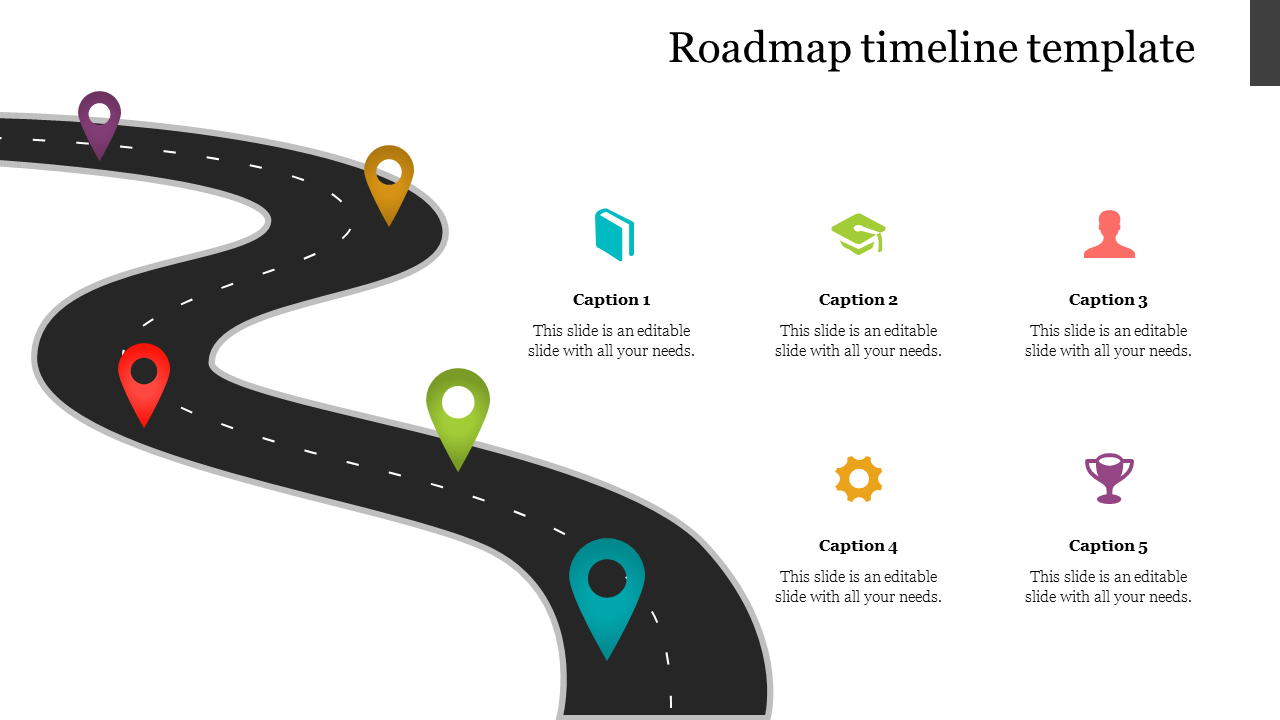 Detail Roadmap Template Ppt Free Download Nomer 46