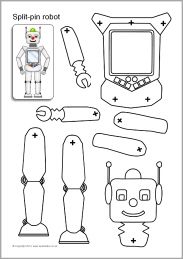 Detail Robot Craft Template Nomer 20