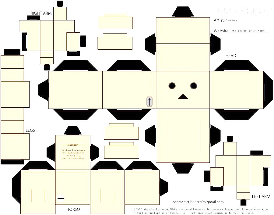 Detail Robot Craft Template Nomer 22