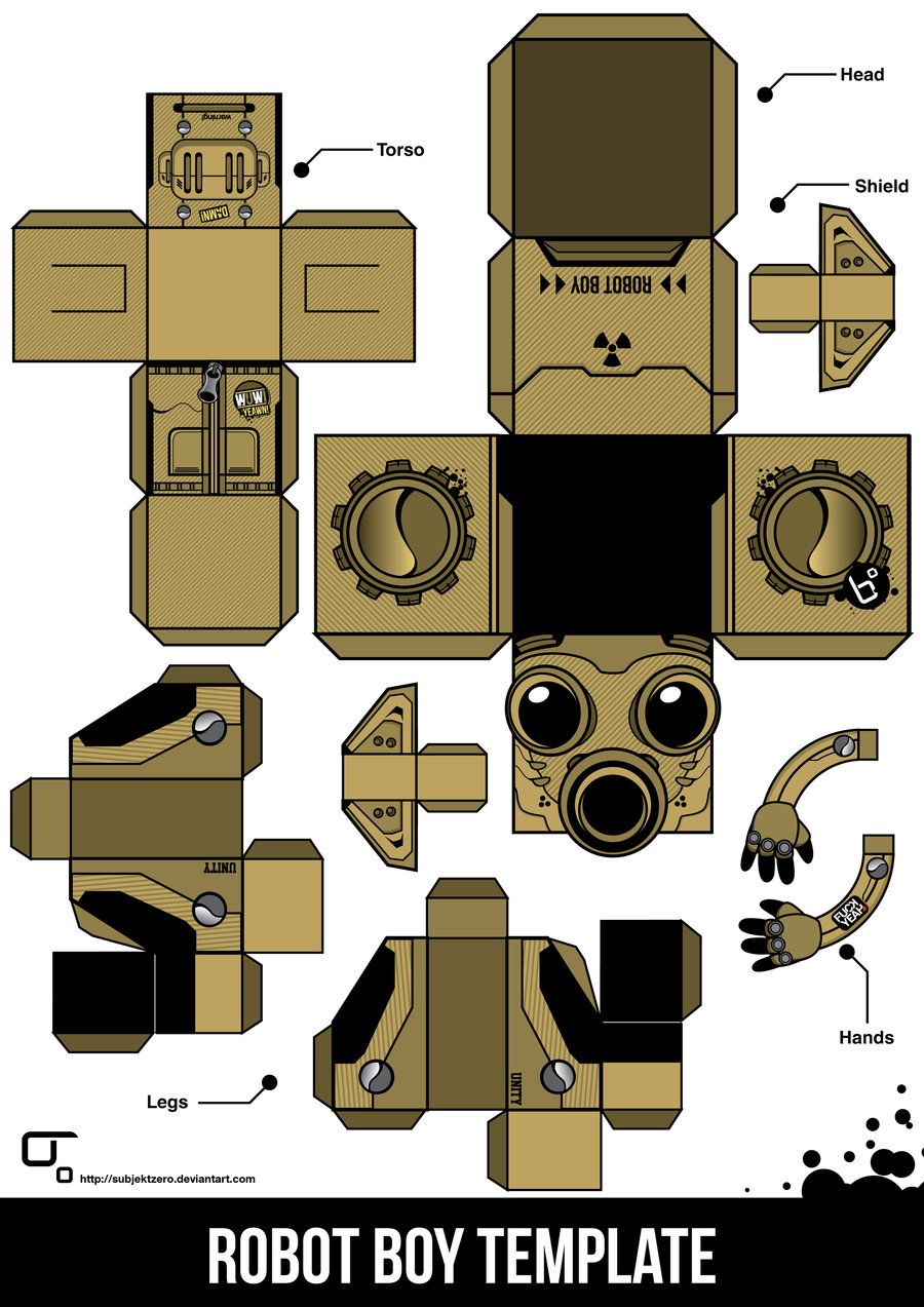 Detail Robot Craft Template Nomer 27