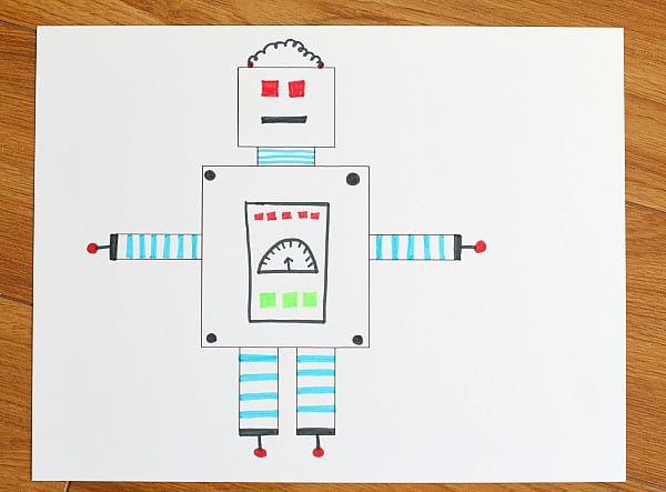 Detail Robot Craft Template Nomer 32