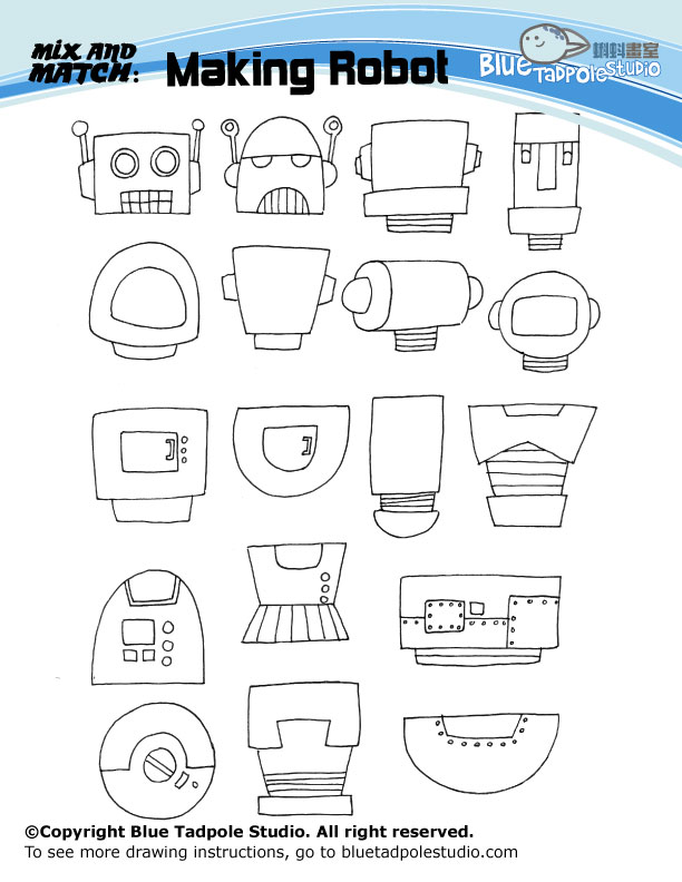 Detail Robot Craft Template Nomer 34