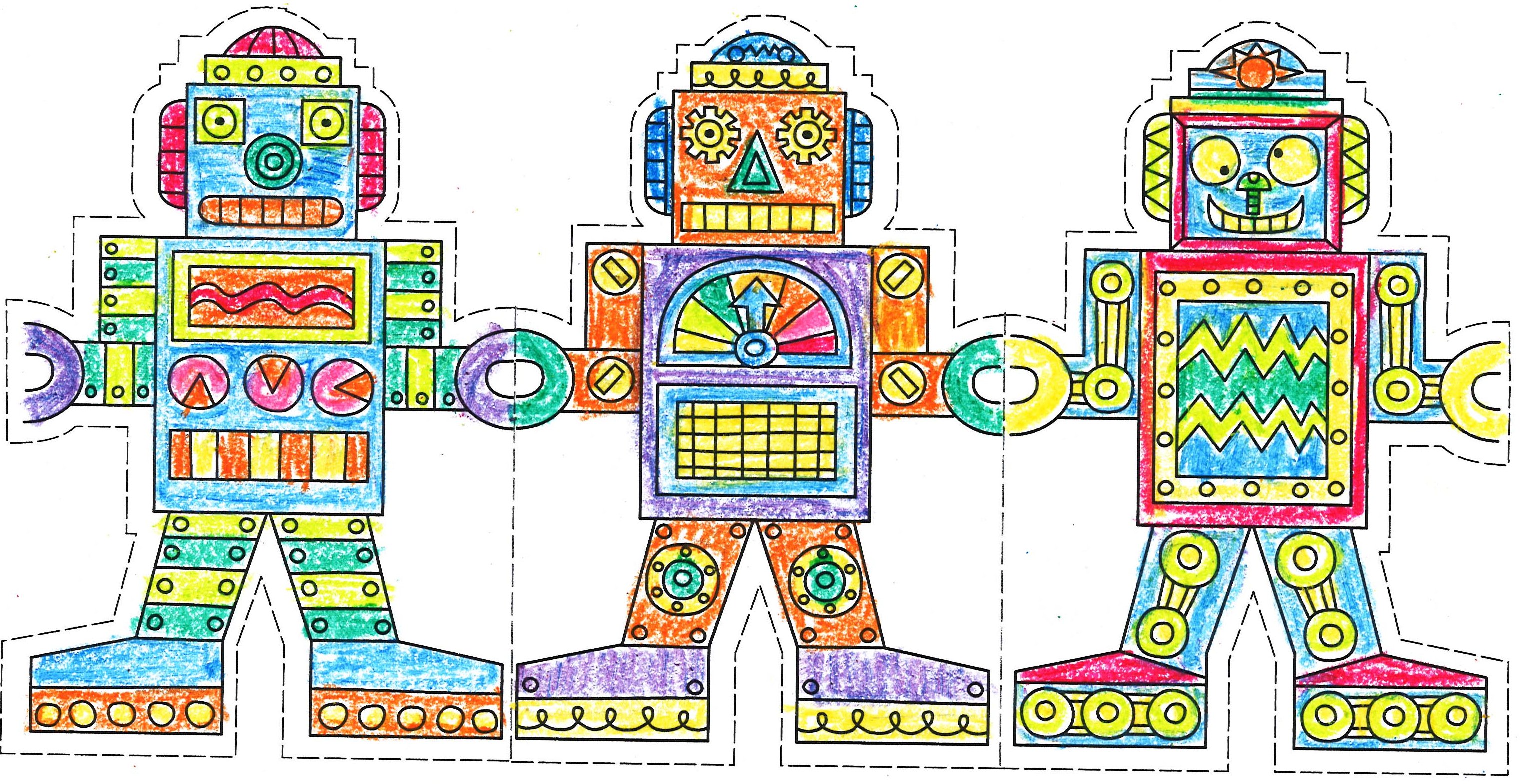 Detail Robot Craft Template Nomer 39