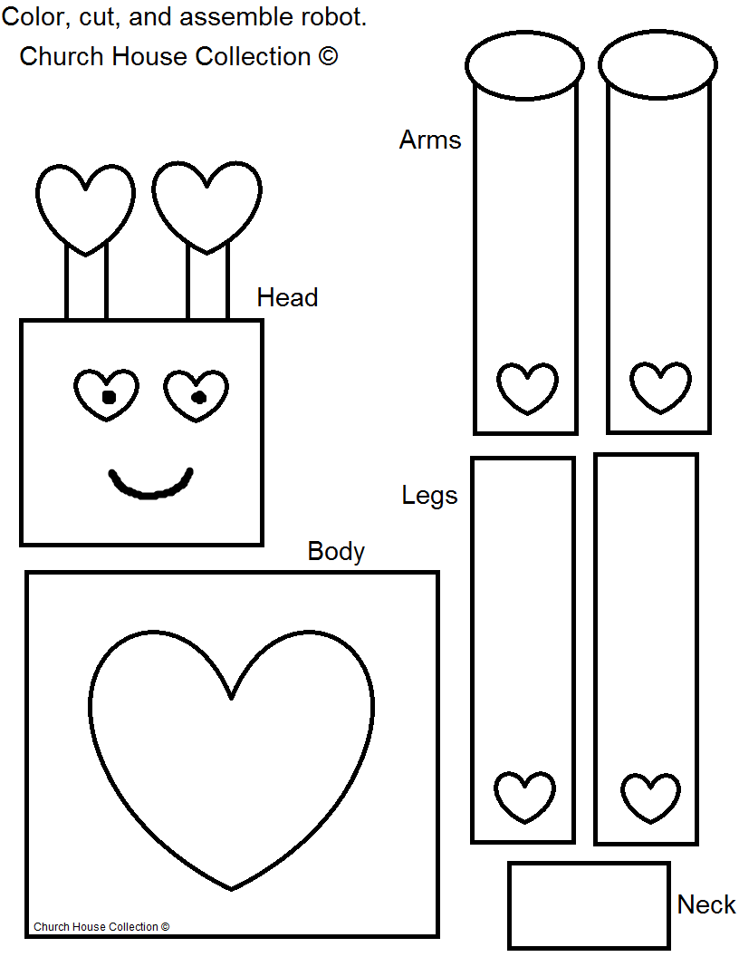 Detail Robot Craft Template Nomer 48